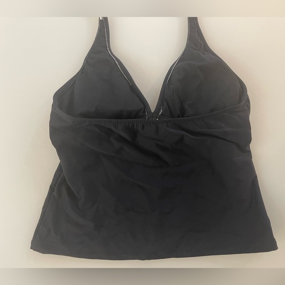 Black Embroidered Bikini Top Sz 10 - Picture 5 of 15